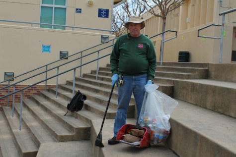 "I am at Carlmont cleaning up garbage from 6:30 a.m. to 3:00 p.m.," said school janitor Victor Kottinger. 