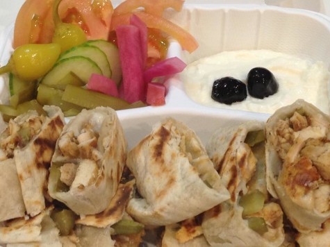 Bursting with color and flavor the chicken shawarma is very delicious