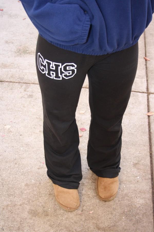 Carlmont-branded yoga pants: possibly a new trend?