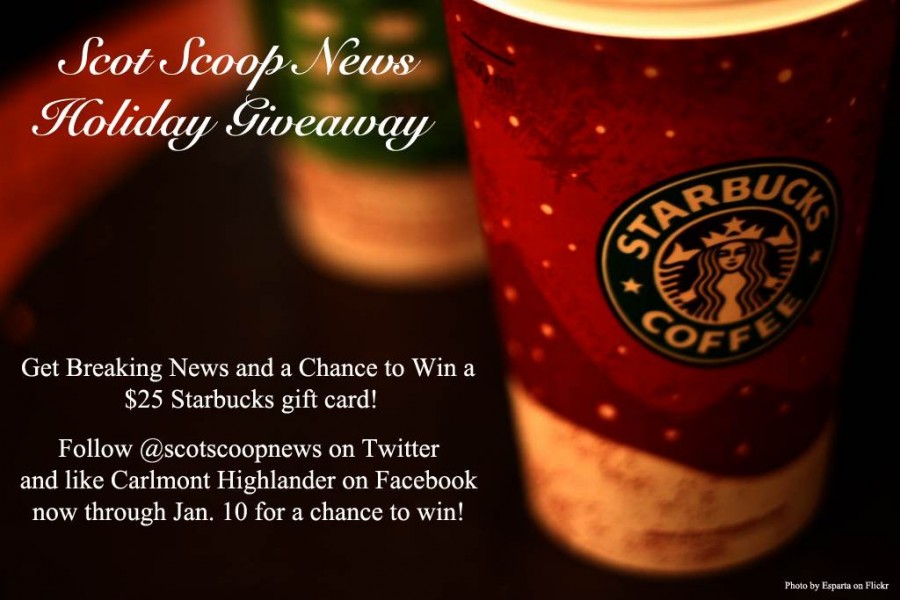 Holiday Giveaway: $25 Starbucks gift card