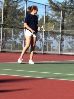 Zoe Wildman gets ready to win her match against Aragon.