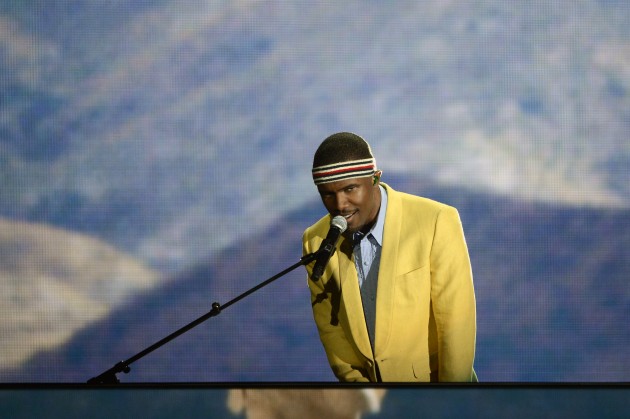 Ocean singing Forrest Gump in his debut Grammy performance