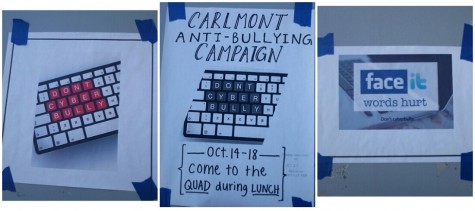 ASB promotes a campaign against cyberbullying by putting up posters around campus.