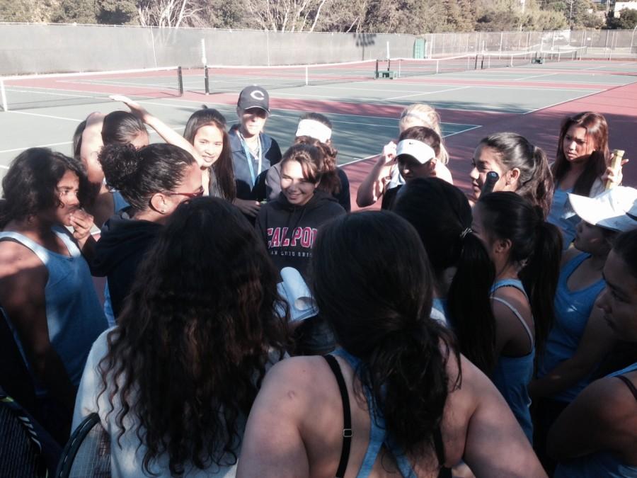 As Head Coach Amina Hanley gave the team a pep talk, the Lady Scots became intrigued by her passion.