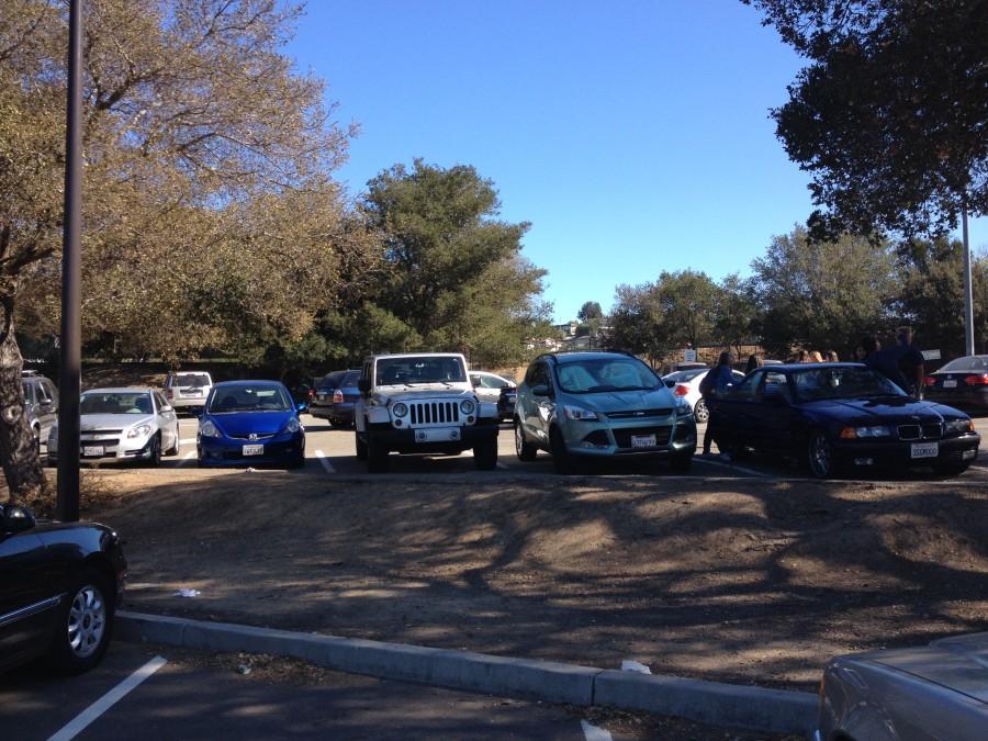 Students have regular spots in the senior lot in which they park their cars every day. 