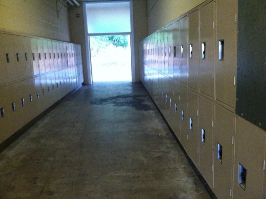 The T-hall lockers are far away from the main buildings, and students often do not use them.