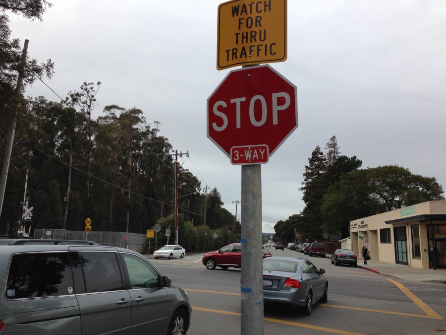 Stop+sign+next+to+Burlingame+High+School.