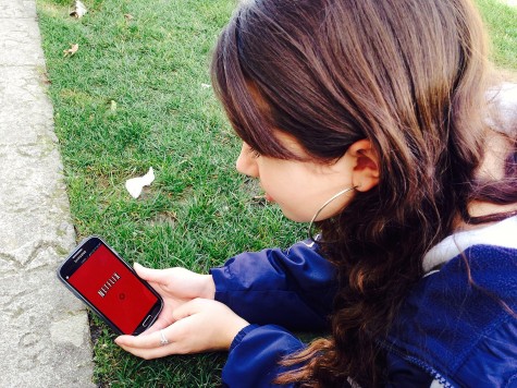 Many Carlmont students use the Netflix app to watch their favorite shows and movies on smart phones and tablets.