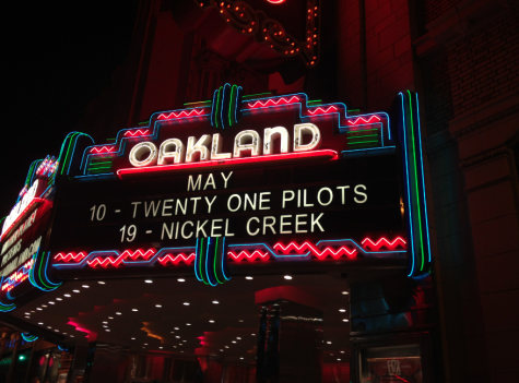 The sign outside The Fox Theater in Oakland.