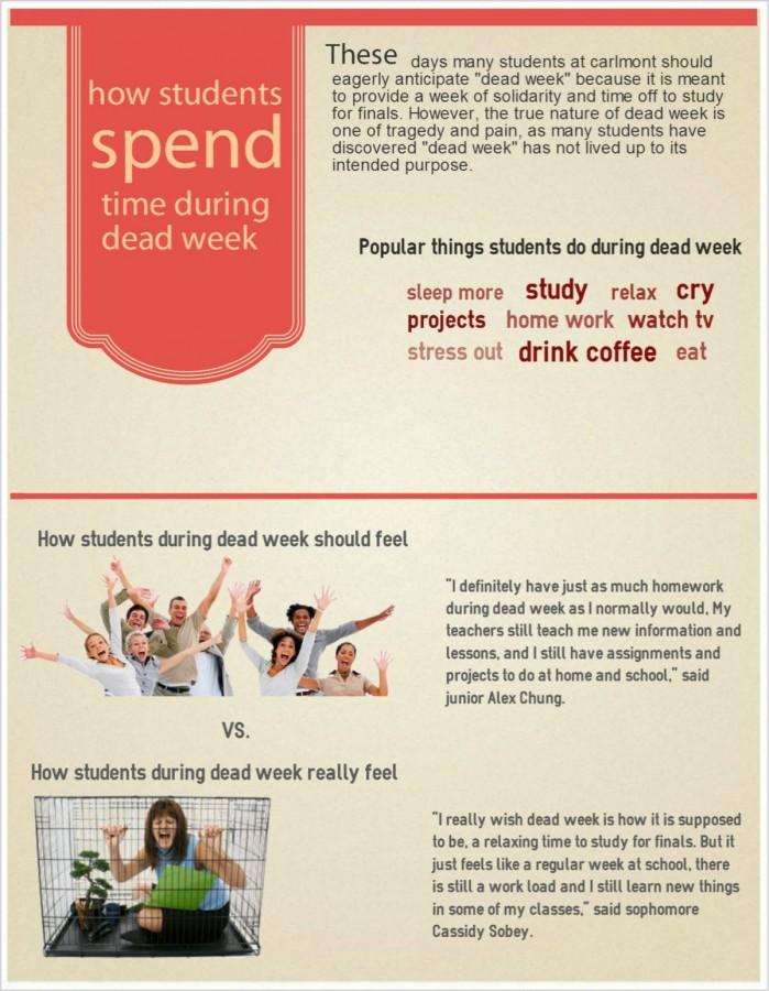 How students spend time during dead week