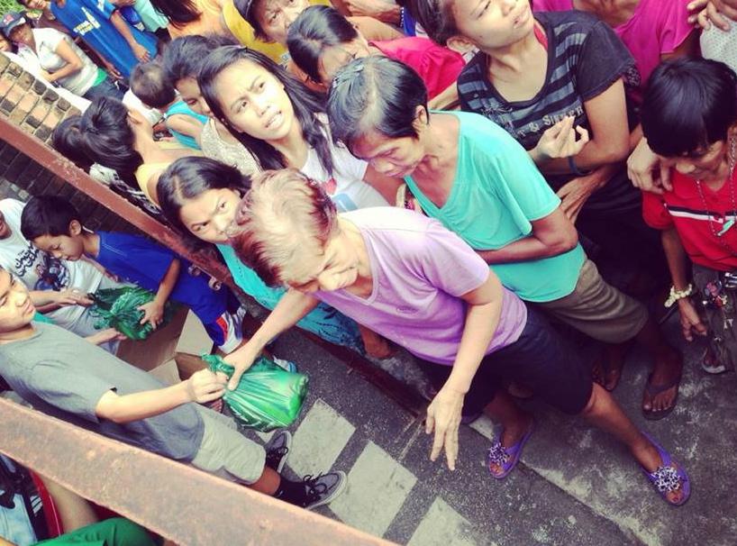 Liam Jocson helps the needy in the Philippines.
