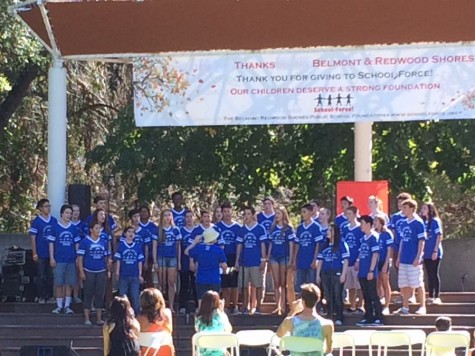 Carlmont choir performs at Save the Music.