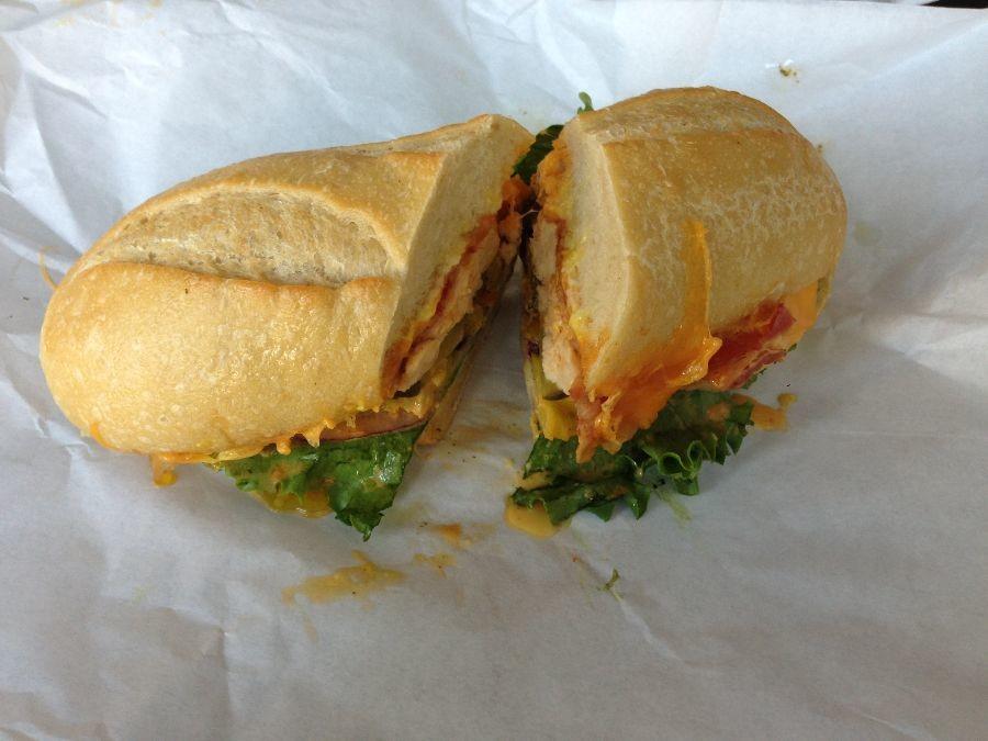 The Sandwich Spots Belmont Blast sandwich was delicious. 
http://thesandwichspot.com/