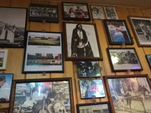 The walls of Canyon Inn are covered in photographs, magazine cutouts and sports photos signed by local athletes.