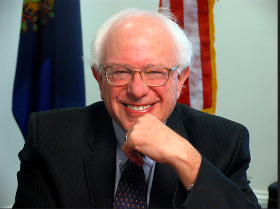 Democratic candidate for 2016 election Bernie Sanders. 
