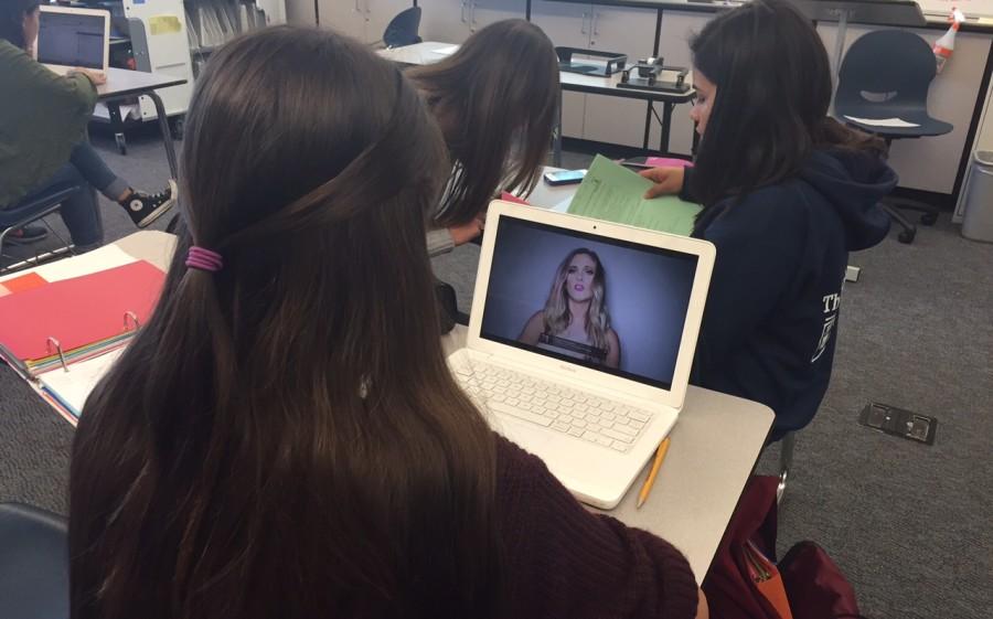 A student watches the world trending controversial YouTube video titled, Dear fat people. 