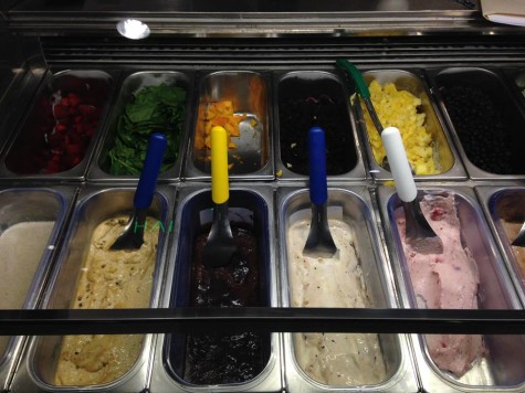 The rainbow that is Habibi's gelato.