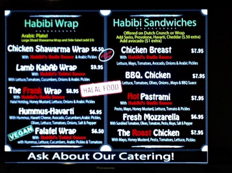 Habibi's offers so many delicious choices it's hard to make a quick decision.