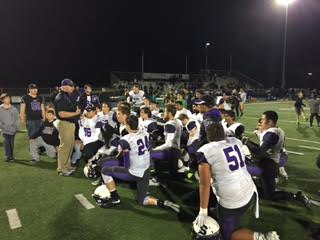 Head Coach Robert Poulos gives end of season speech after winning Terremere Trophy.