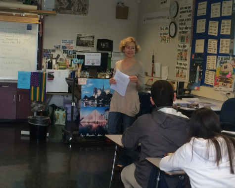 French teacher Katya Burton encourages her students to host incoming French exchange students.