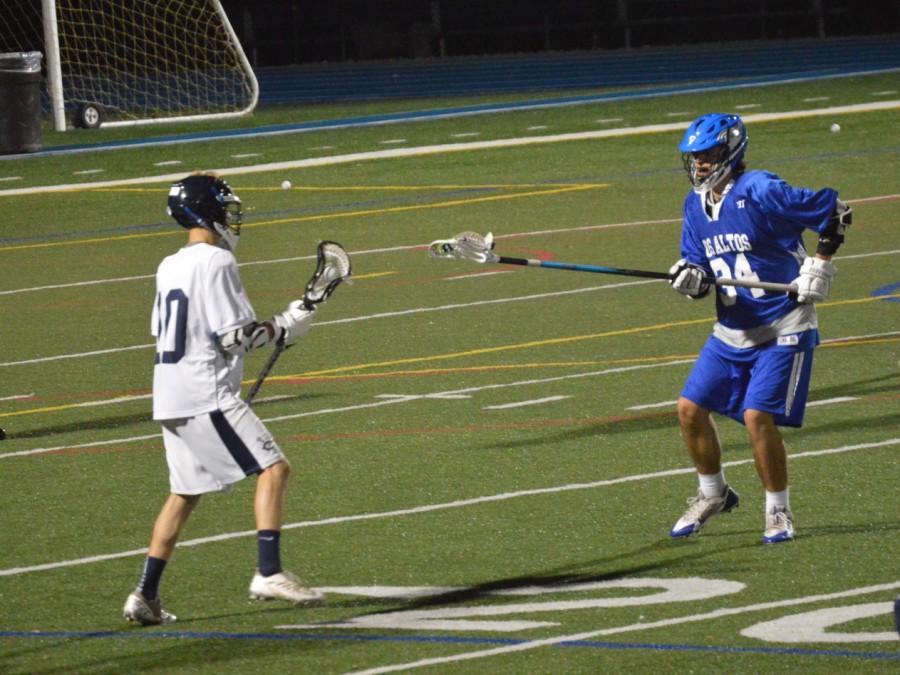 Sophomore Jason del Cardayre (10) protects the ball from Los Altos.