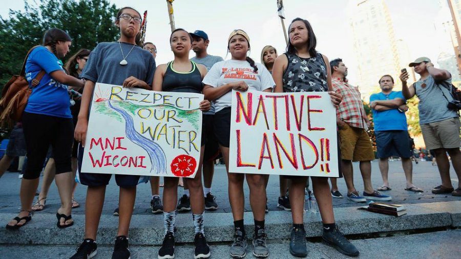 Native Americans from all over the country have been gathering in North Dakota to protest the construction of a oil pipeline that threatens both sacred lands and clean water. 
