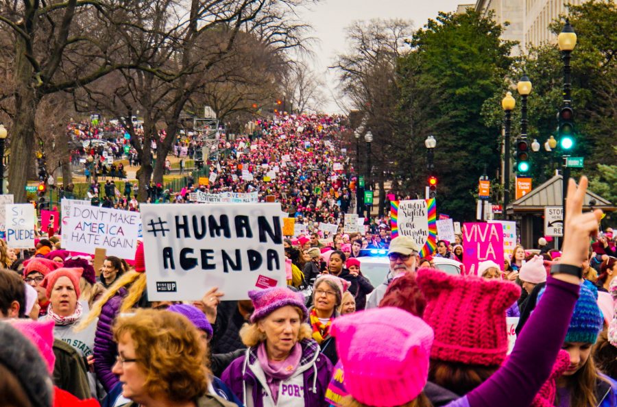 Over+470%2C000+men%2C+women%2C+and+children+gathered+in+Washington+D.C.+on+Jan.+21+to+protest+the+election+of+President+Donald+Trump.
