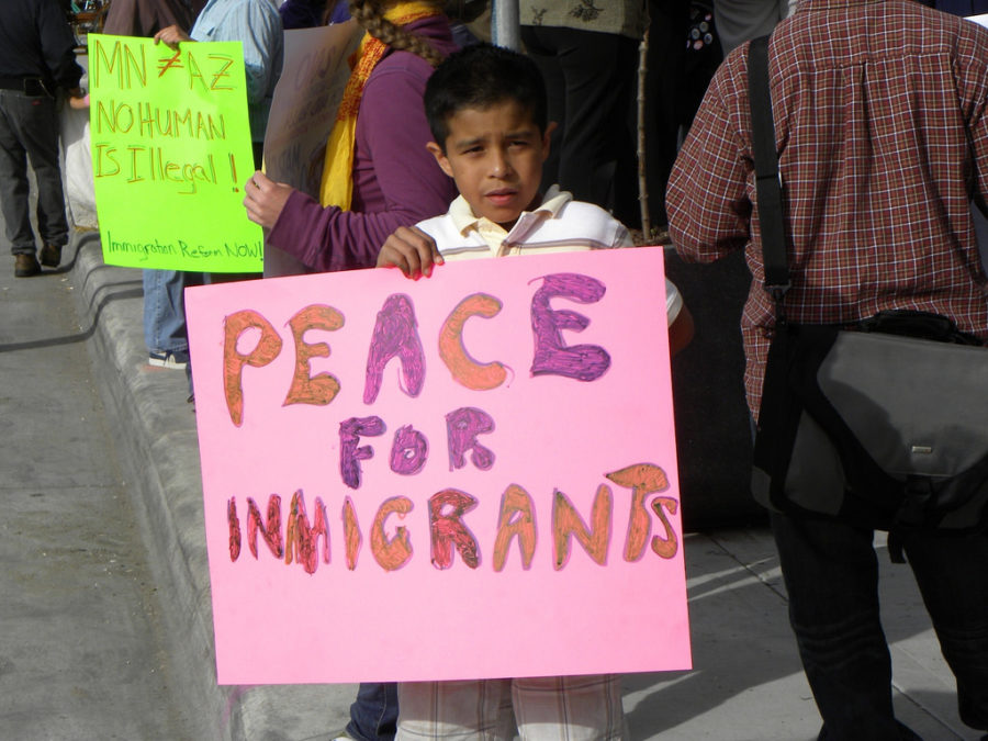 Immigrant workers all over America close their shops and protest in the streets in light of the recent election.