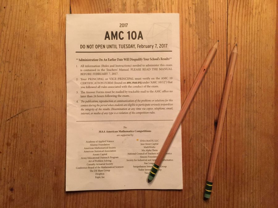 The AMC 10 A was one of two 75 minute, 25 question, multiple choice contests offered on Tuesday, Feb. 7. Aidan Truel, one of the contest takers, said, It’s just a fun math competition ... anybody can do it, regardless of your skill.”