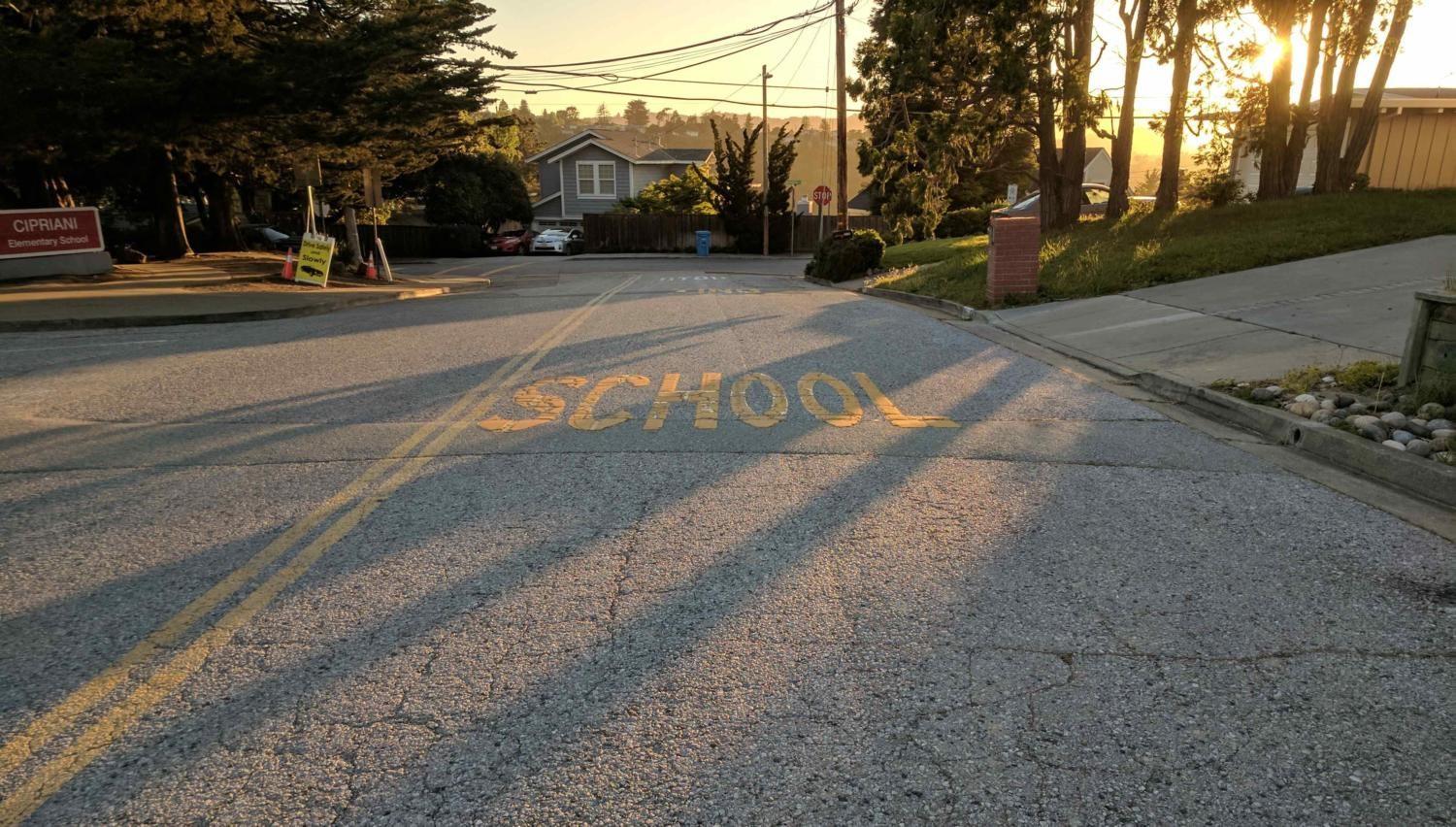 Buena Vista Avenue, home to Cipriani Elementary School, is one of the worst roads in the Bay Area.