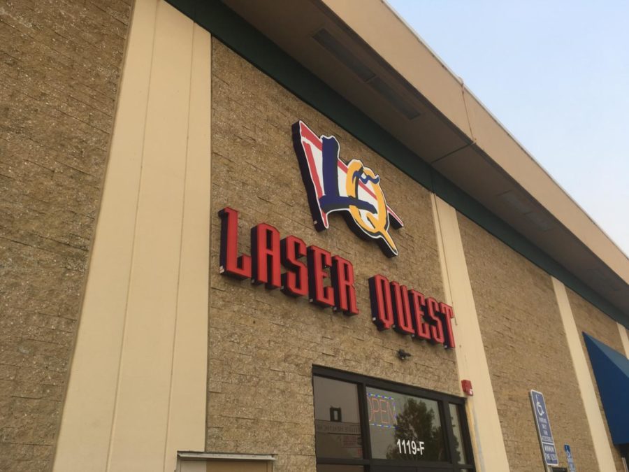 Storefront of the new Laser Quest.