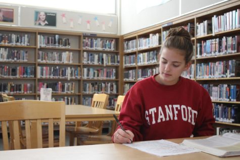 Tia Papapietro, a sophomore, dreams of going to Stanford and becoming a physical therapist. 