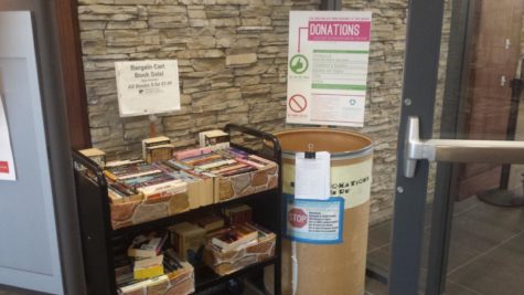 Patrons can donate nonperishable items like cans or dried foods in order to waive library fines.
