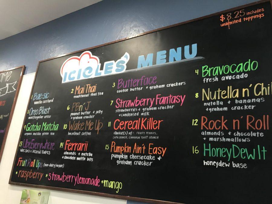 ICICLES+provides+a+variety+of+flavor+choices+for+their+new+customers+in+San+Mateo.