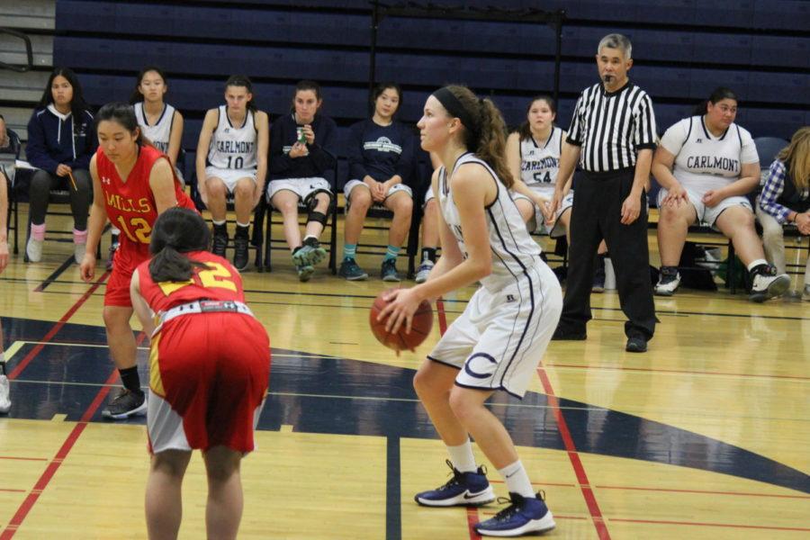 Junior Ashley Trierweiler sets up to take a free throw mid-game.
