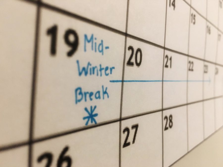 Mid-Winter Break was added to the Sequoia Union High School District schedule this year in place of Presidents Weekend. 