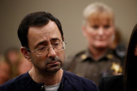 Larry Nassar getting sentenced to 40 to 175 years in prison by Judge Rosemarie Aquilina.