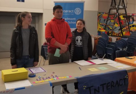 Interact Club promotes itself to parents and students during an Open House in the Student Union. 