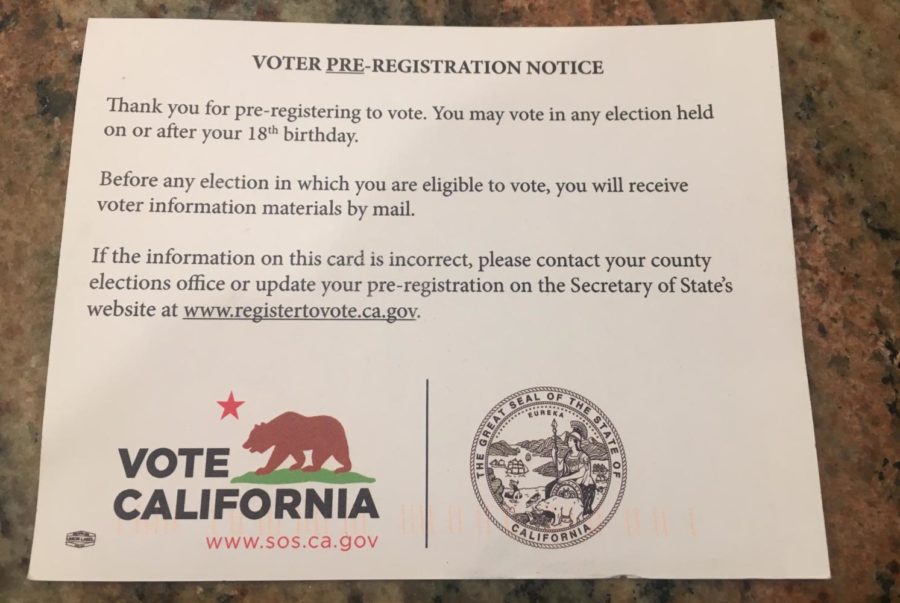 Shortly+after+pre-registering+to+vote%2C+Californians+will+receive+a+post+card+in+the+mail+confirming+their+registration%2C+as+well+as+to+verify+their+information.+