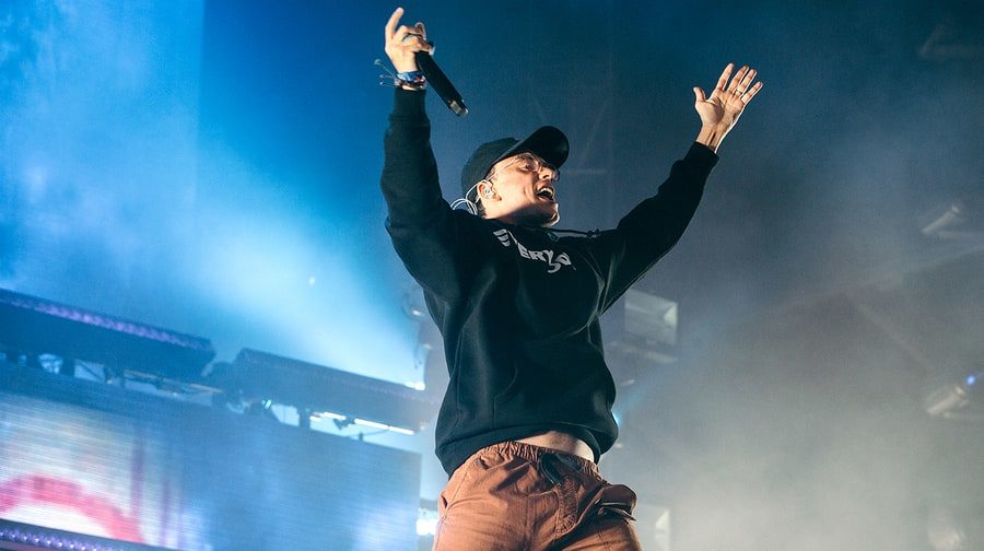 Logic performs for the Governors Ball Music Festival in New York City on June 4, 2017.