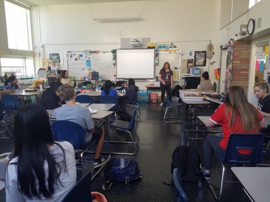 Freshmen learned about the opportunities that they can get during an AVID informational meeting that was held in C14.