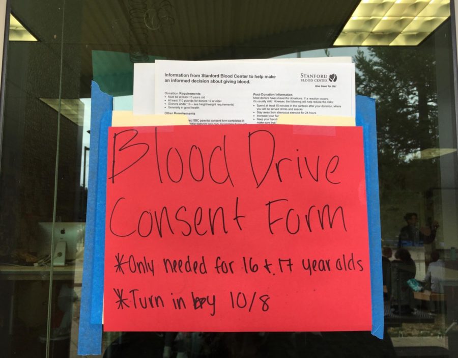 The Blood Drive applications can be turned in next to the ASB room.