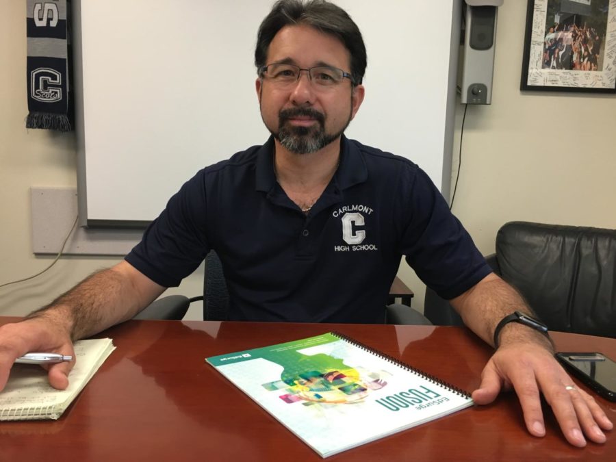 Principal Ralph Crame works to reduce student stress