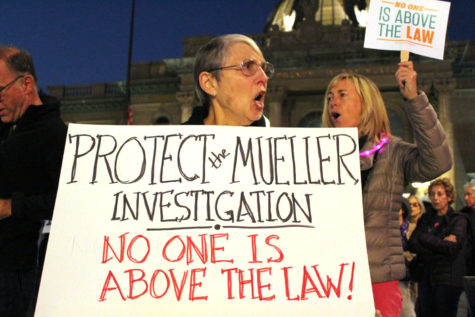 Citizens in Redwood City joined protesters across the nation calling for protection for the Mueller investigation. 
