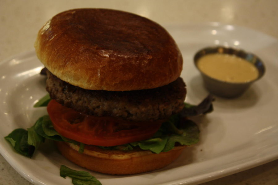 The Beyond Burger is a plant-based genetically modified burger served at The Counter.