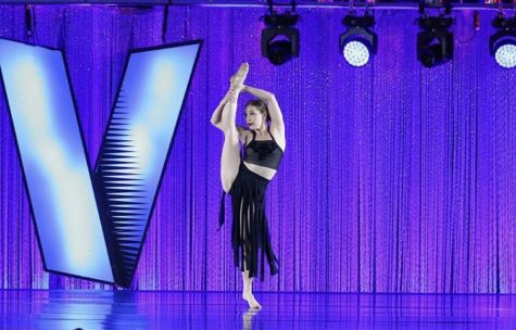 Dancer Claire Schick competing with her solo at Velocity.