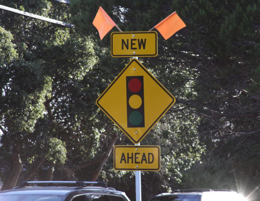 Belmont residents are still trying to get used to a new traffic signal on Ralston Avenue, which finished construction in August.
