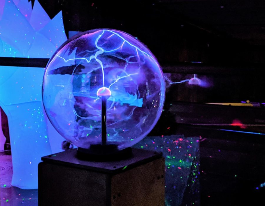 While it is actually plasma instead of light, the plasma ball in CuriOdysseys IlluminOdyssey exhibit still serves to amaze the children who visit.