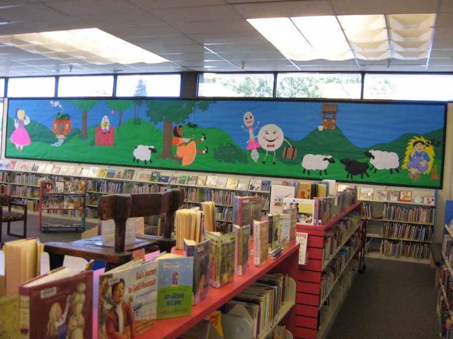 The childrens area is just one feature of the East Palo Alto Library. Plans to expand the size and services of the library are underway.