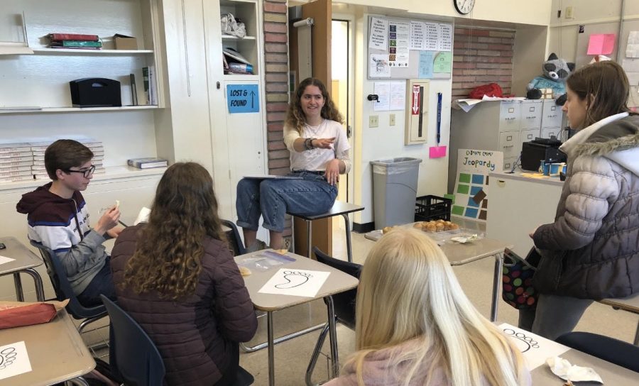 The Climate Change Club gathers to discuss the details of how to raise awareness about the Earth Day climate strike.